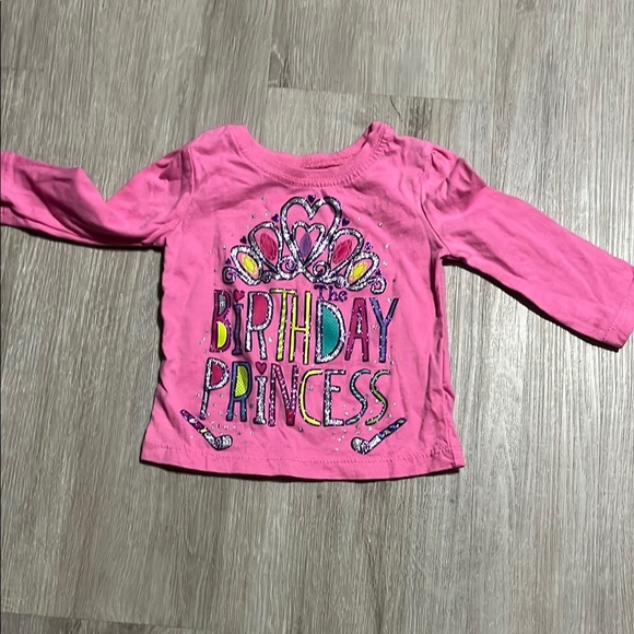4/$30 Place Birthday Princess Pink Kids Shirt 6-9M - Picture 1 of 1